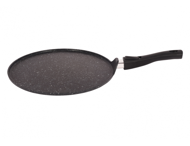 Сковорода-чудушница 32 см, АП (темный мрамор) со съемной ручкой