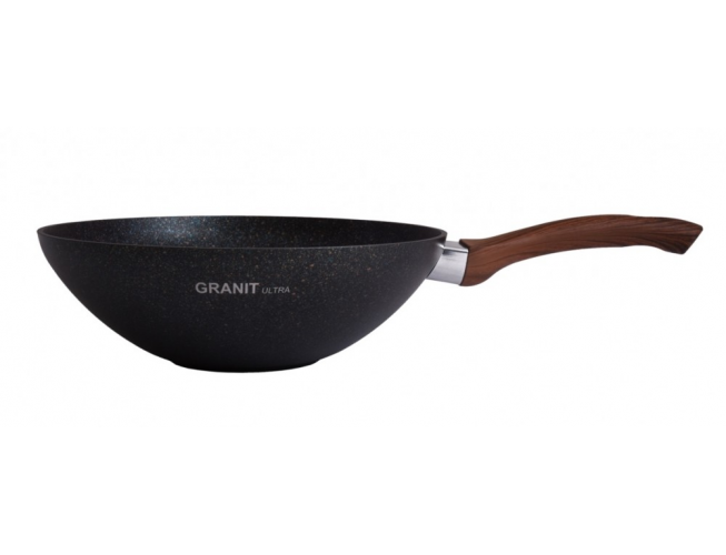 Сковорода WOK 30/10 см с ручкой, АП линия "Granit ultra" (Original)